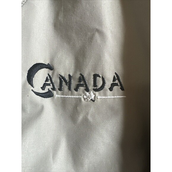 Gear For Sport Jacket Men’s Size Small Canada Khaki Roll Up Collar Vtg Y2K Clean - Picture 3 of 10